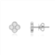 The Lovery mini diamond clover stud earrings