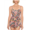 Swim Solutions womens floral bust support one-piece swimsuit