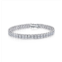 Rachel Glauber white gold plated with clear cubic zirconia tennis bracelet