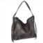 Nino Bossi aviator leather shoulder bag in black
