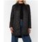 Velvet Heart theodore puff coat in black