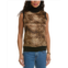 Elie Tahari ocelot print silk & wool sweater