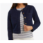 Draper James denim collarless jacket in dark wash
