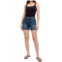 Judy Blue tummy control fray hem shield pocket shorts in blue