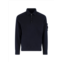 C.P. COMPANY blue half-zip lens detail cotton sweatshirt