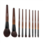 TRUBLUX 9-piece makeup brush set for foundation blending eyeshadow professional makeup brush kit with soft natural wool & vegan synthetic bristles ergonomic wood handle travel-friendly