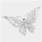FASHNZFAB glass crystal butterfly pin brooch