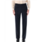 LARDINI crepe gabardine tailored blue trousers