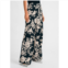 Isaac Mizrahi wide leg floral pant