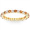 Pompeii3 1 cttw citrine & diamond wedding eternity stackable ring 10k yellow gold