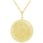 Glistening Jewels sterling silver saint christopher medallion pendant necklace