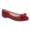 Ferragamo salvatore varina dots womens 724119 red flats