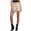 ELAN leather shorts in beige