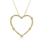 Vir Jewels 1/5 cttw diamond heart pendant necklace 10k yellow gold with 18 inch chain