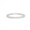 Adornia crystal eternity band ring silver