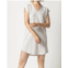 Lilla P v-neck short sleeve raglan dress in bone