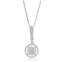 Vir Jewels 1/10 cttw lab grown diamond heart pendant necklace .925 sterling silver 2/5 inch with 18 inch chain