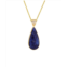 Liv Oliver 18k sapphire pear drop pendant necklace