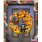 Designocracy halloween wreath wood home decoration