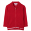 Armani red zip up cardigan