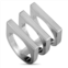 Georg Jensen aria silver flat three band ring