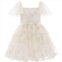 Mimi Tutu cream jolene polka dot applique dress