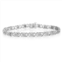 Vir Jewels 1/2 cttw round lab grown diamond tennis bracelet .925 sterling silver prong set