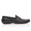 Porsche Design driver black calf grain moccasins