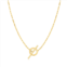 RS Pure ross-simons italian 14kt yellow gold lumachina toggle clasp necklace