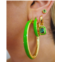 Luv Aj stripe baby amalfi hoops- bright green- gold