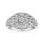 Ross-Simons diamond vintage-inspired milgrain ring in sterling silver