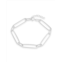 Sterling Forever Sterling silver polished large link bracelet