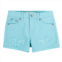 LEVI teal blue embroidered shorts