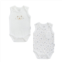 Andy Wawa white 2pc lwb bodysuit set