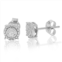 Vir Jewels 1/10 cttw round lab grown diamond stud round earrings .925 sterling silver stylish design prong setting