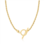Canaria Fine Jewelry Canaria 2.2mm 10kt yellow gold rope chain toggle necklace