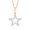 Canaria Fine Jewelry canaria diamond-accented star pendant necklace in 10kt yellow gold