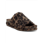 Lucky Brand gadini womens faux fur open toe fleece slippers