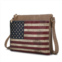 MKF Collection by Mia k. madeline printed flag vegan leather womens crossbody bag