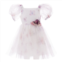 Tulleen white plazoleta floral puff dress