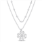 Mimi & Max 2-strand ball bead chain necklace in sterling silver 19 in