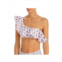 Capittana peruvian flower womens ruffled polyester bikini swim top