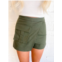 Idem Ditto ride the wave asymmetrical shorts in olive