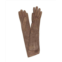 Lafayette 148 womens long suede gloves in cafe latte