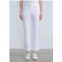 Lafayette 148 manhattan skinny flare pant in white