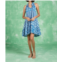 RO sofie short dress in blue lavinia