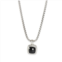 David yurman albion onyx pendant on a box chain in sterling silver 0.25 ctw
