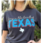 Texas True Threads deep in the heart of texas tee in blue