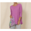 Chalet et ceci greta tunic in lilac with floral pocket