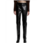 Lvir womens faux leather high rise straight leg pants